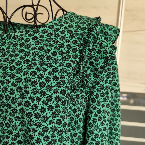 XL (46) – Zöld mintás ruha
