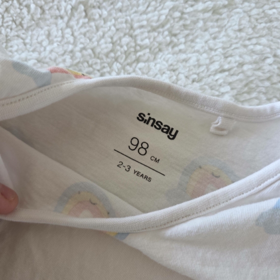 Szivárvány mintás gyerek body