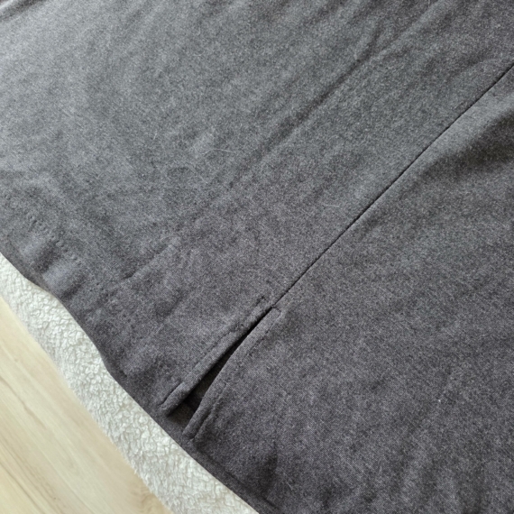 3XL - Sötétszürke Midi szoknya