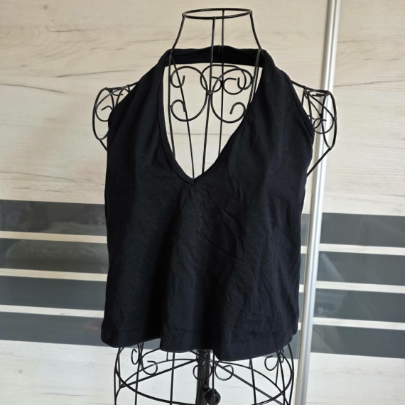 Fekete croptop