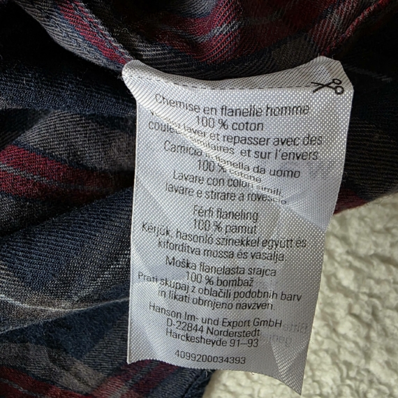 Férfi flanel ing