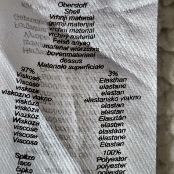 M (40) - Elegáns fekete hosszú ujjú felső