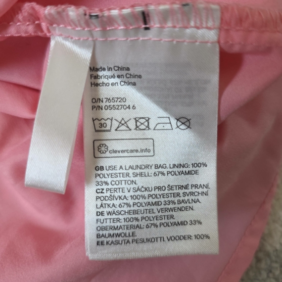 Rózsaszín csipkés hosszú ujjú blúz