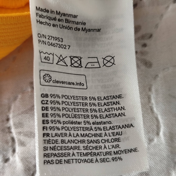 M (40) - Sárga ujjatlan nyári ruha