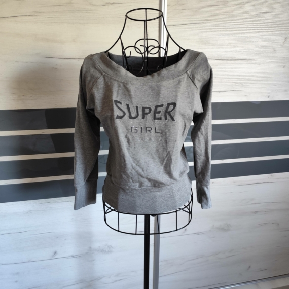 Super Girl feliratos pulóver