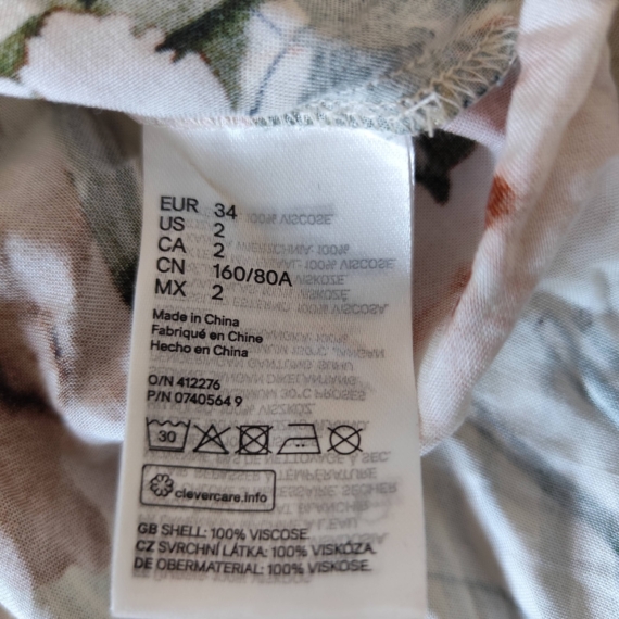 Tropikus mintás női tunika
