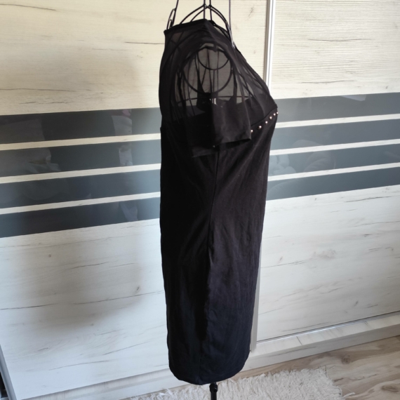 S (36) - Fekete elegáns miniruha