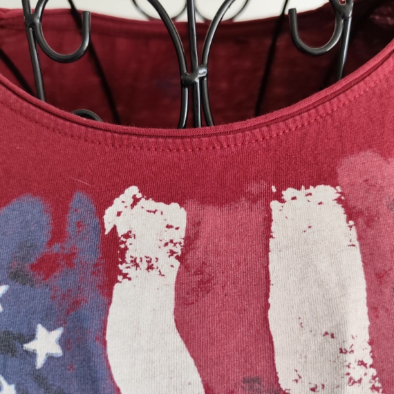 Amerikai zászló mintás póló