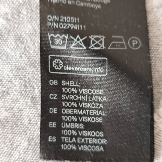 XS – Szürke póló