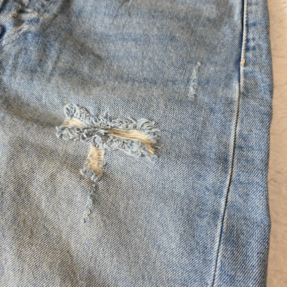 M (38) – Kék koptatott mini szoknya