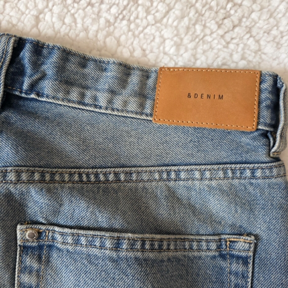 M (38) – Kék koptatott mini szoknya