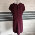 Bordó mini ruha