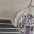 170 cm – Fehér mintás rövid ujjú felső