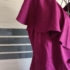 XL/XXL (46/48) – Bordó/lila alkalmi ruha