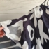 L (44) – Fekete-fehér mintás maxi ruha