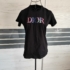 L (42) – Fekete Dior rövid ujjú felső