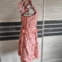 152 cm – Rózsaszín mintás ruha