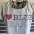 M/L (38/42) – Szürke rövid ujjú felső