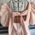 M (40) – Pasztell rózsaszín kockás ruha