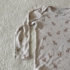 104 cm – Fehér mintás body