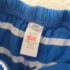 86 cm – Kék csíkos rövidnadrág