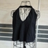 Fekete croptop