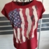 Amerikai zászló mintás póló